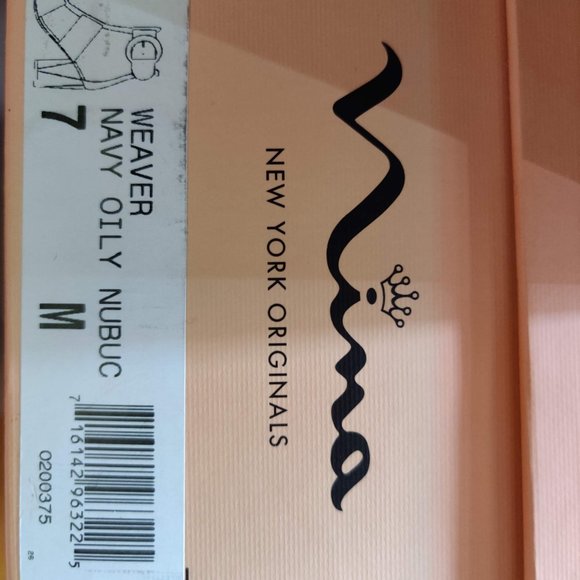 Nina Weaver Dress Sandal, Navy, size 7 - Picture 6 of 6